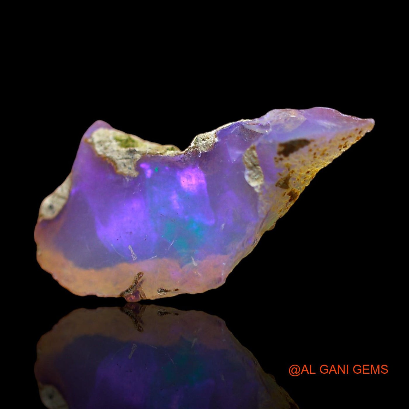 2.00 Cts Unheated Ethiopian Fire Opal Loose Gemstone Fancy Rough Natural 19x9x4 mm E-404