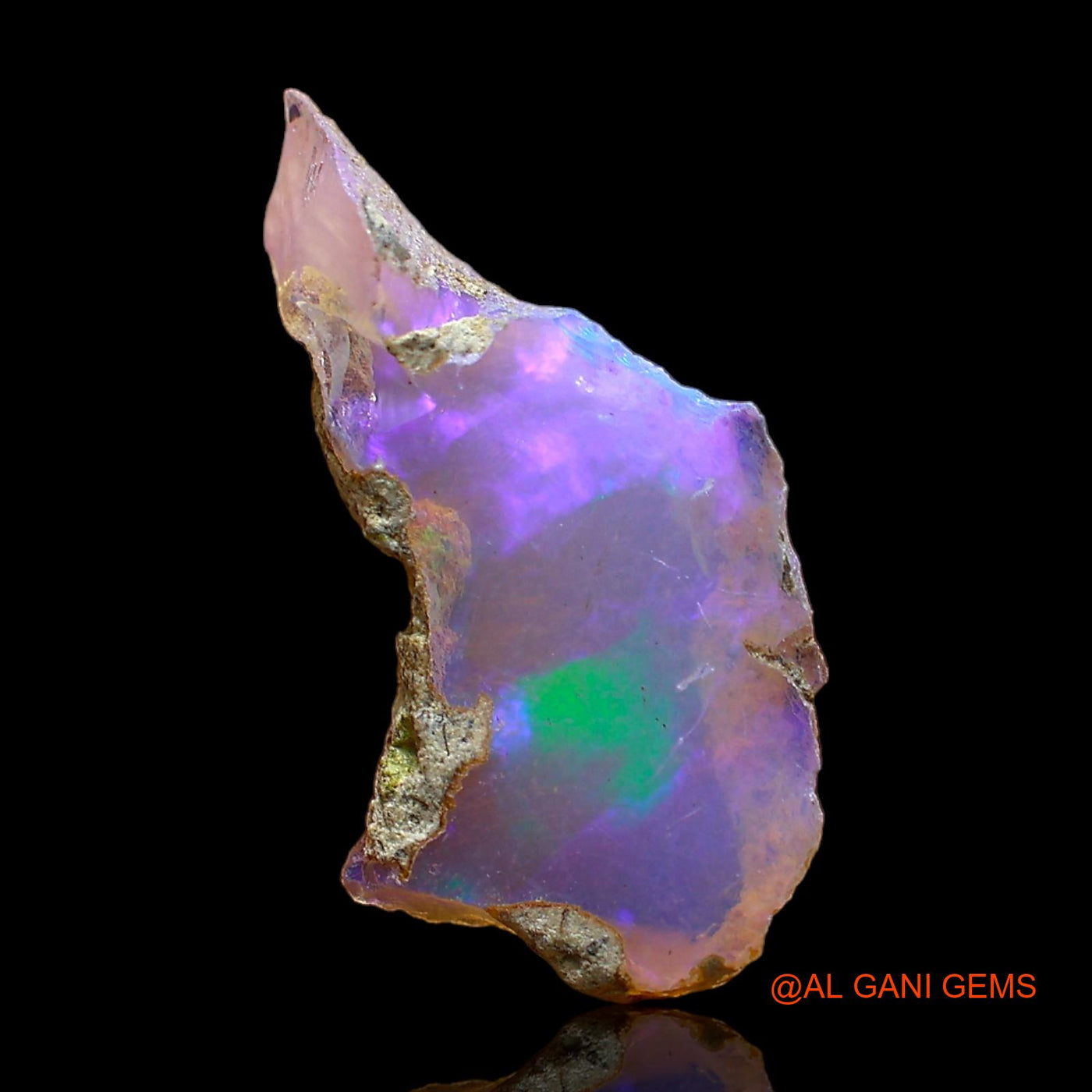 2.00 Cts Unheated Ethiopian Fire Opal Loose Gemstone Fancy Rough Natural 19x9x4 mm E-404