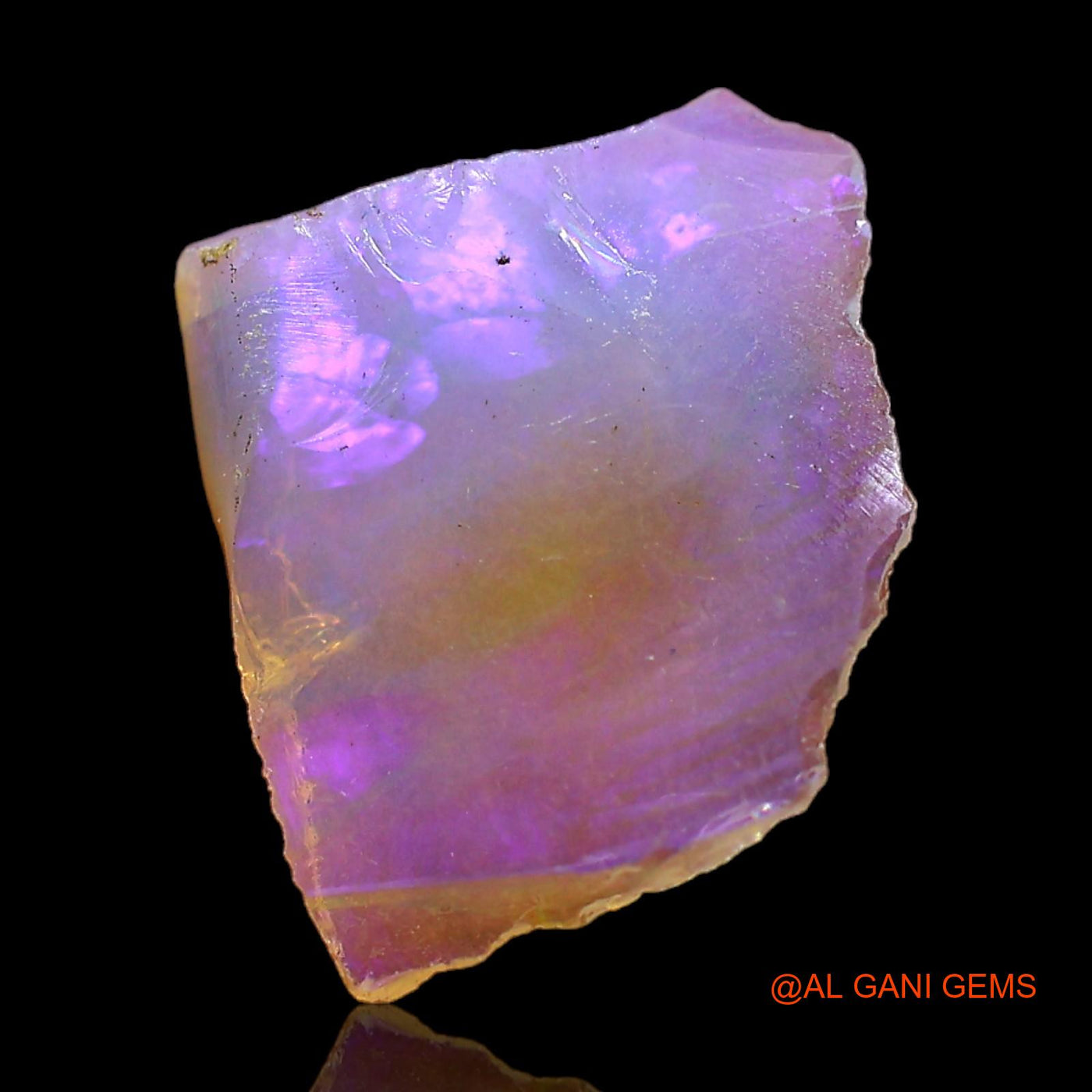 2.00 Cts Unheated Ethiopian Fire Opal Loose Gemstone Fancy Rough Natural 13x11x4 mm E-405