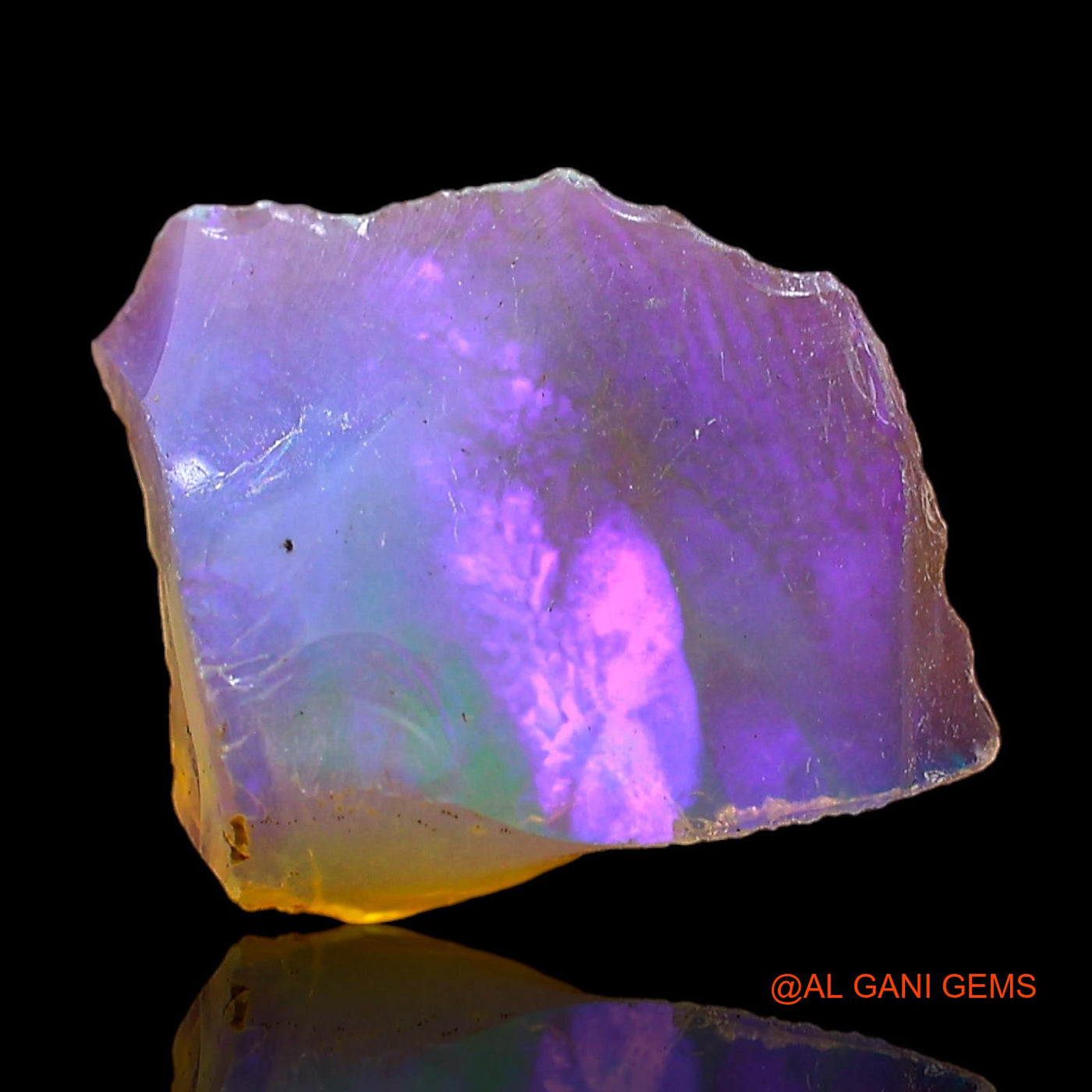2.00 Cts Unheated Ethiopian Fire Opal Loose Gemstone Fancy Rough Natural 13x11x4 mm E-405