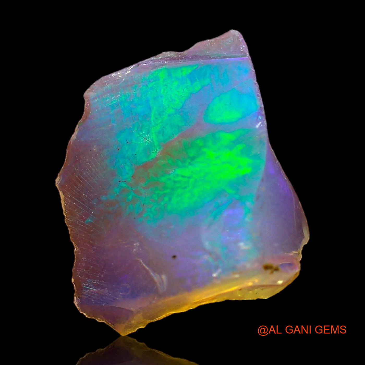 2.00 Cts Unheated Ethiopian Fire Opal Loose Gemstone Fancy Rough Natural 13x11x4 mm E-405