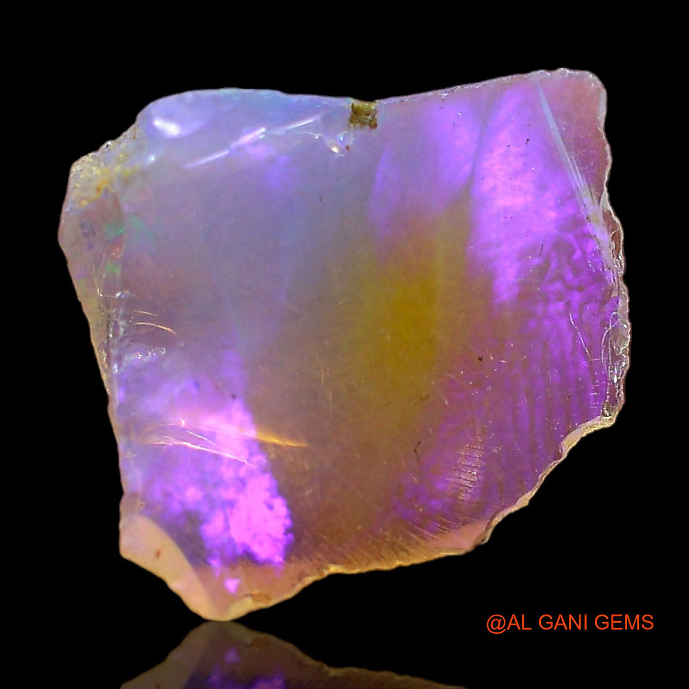 2.00 Cts Unheated Ethiopian Fire Opal Loose Gemstone Fancy Rough Natural 13x11x4 mm E-405