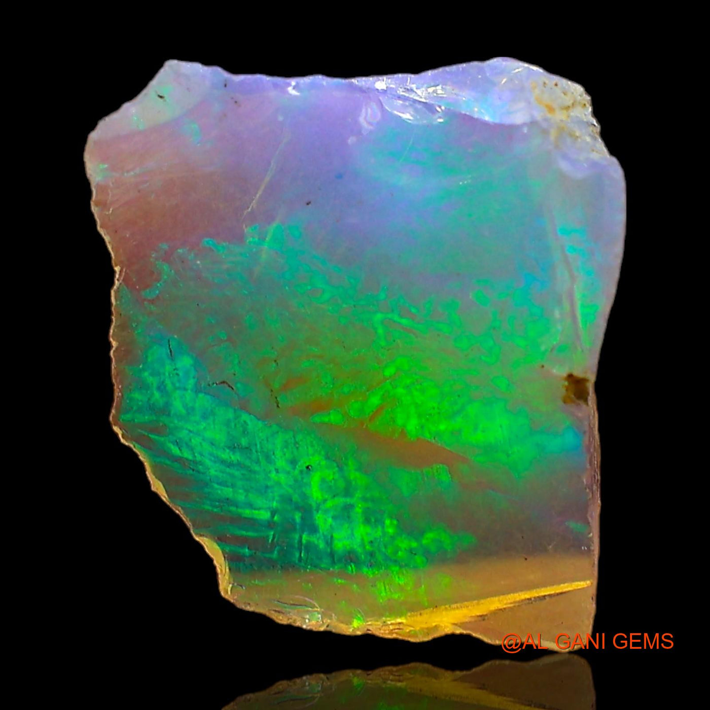 2.00 Cts Unheated Ethiopian Fire Opal Loose Gemstone Fancy Rough Natural 13x11x4 mm E-405