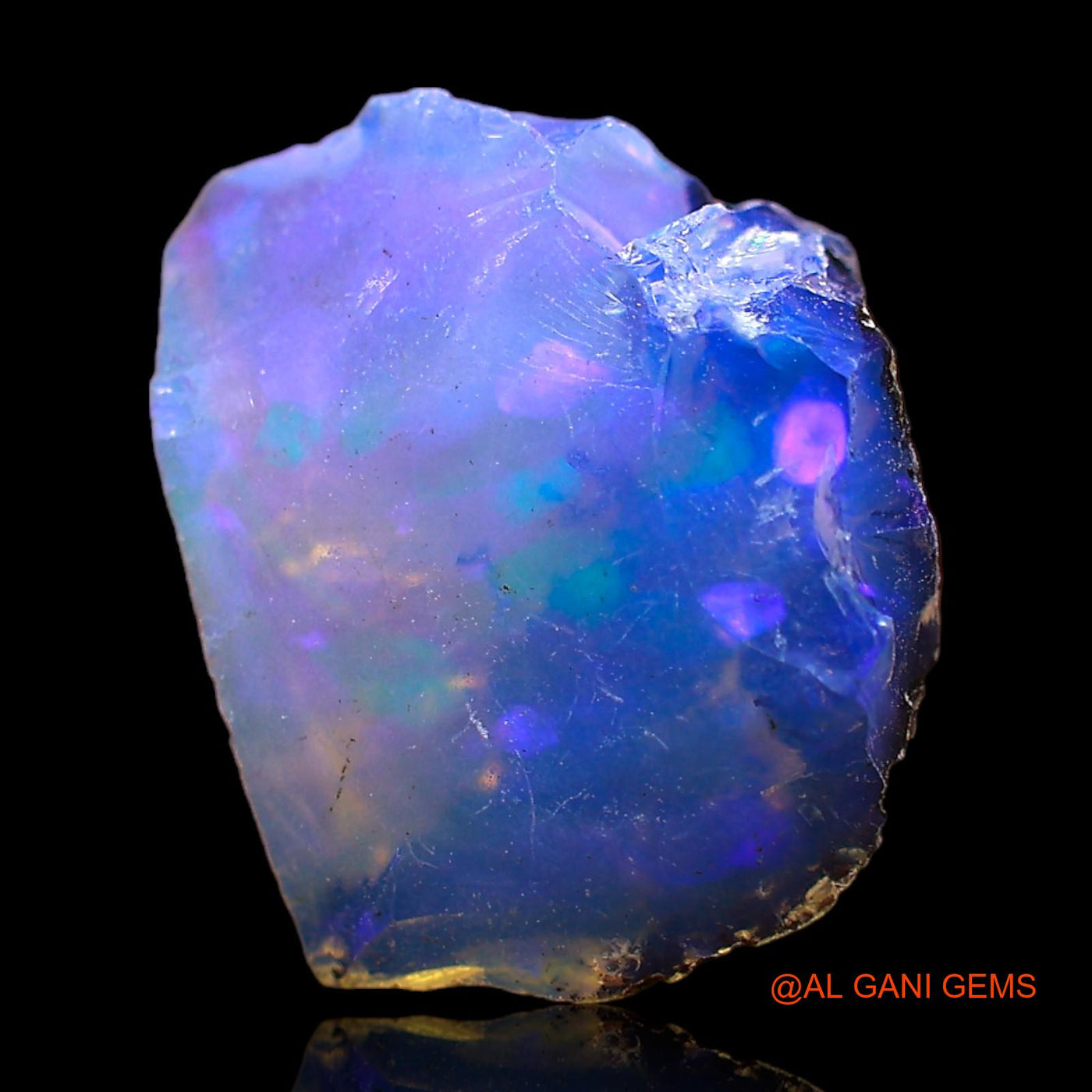 4.00 Cts Natural Ethiopian Fire Opal Loose Gemstone Fancy Rough 13x11x6 mm E-406