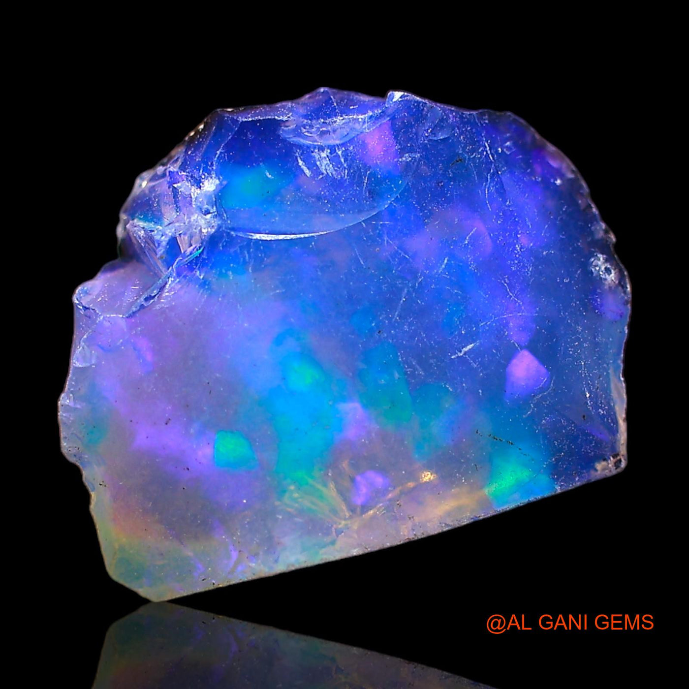 4.00 Cts Natural Ethiopian Fire Opal Loose Gemstone Fancy Rough 13x11x6 mm E-406