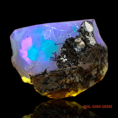 4.00 Cts Natural Ethiopian Fire Opal Loose Gemstone Fancy Rough 13x11x6 mm E-406