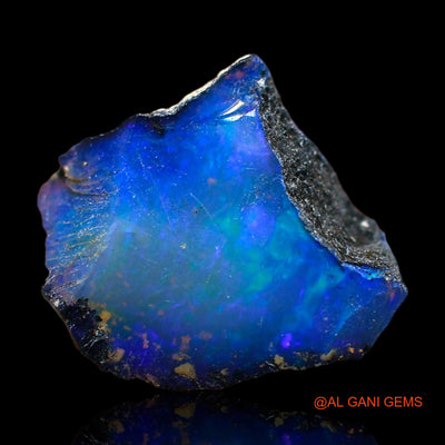 3.00 Cts Natural Ethiopian Fire Opal Loose Gemstone Fancy Rough 12x12x4 mm E-407