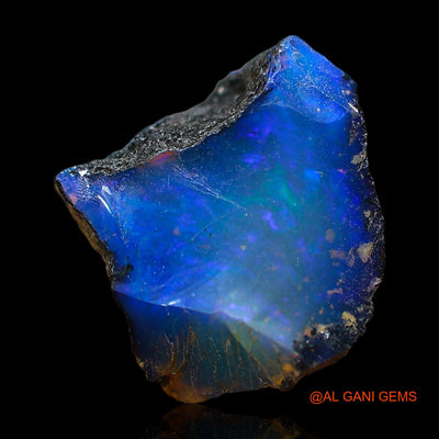 3.00 Cts Natural Ethiopian Fire Opal Loose Gemstone Fancy Rough 12x12x4 mm E-407