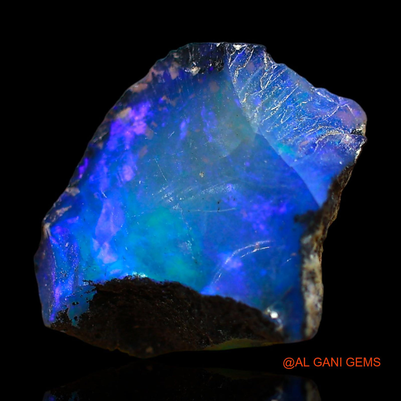 3.00 Cts Natural Ethiopian Fire Opal Loose Gemstone Fancy Rough 12x12x4 mm E-407