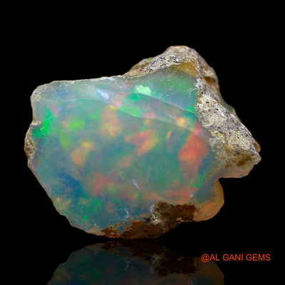 4.00 Cts Natural Ethiopian Fire Opal Loose Gemstone Fancy Rough 12x10x6 mm E-408