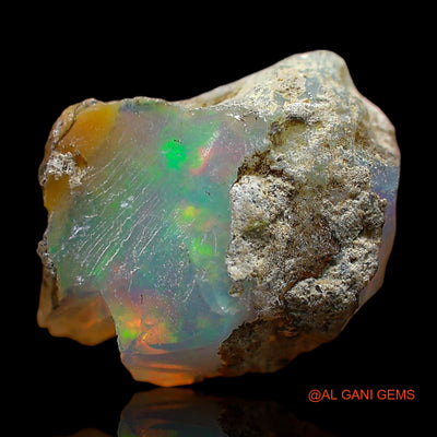 4.00 Cts Natural Ethiopian Fire Opal Loose Gemstone Fancy Rough 12x10x6 mm E-408