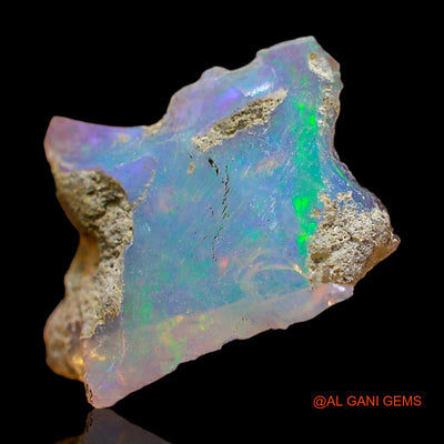 1.00 Cts Natural Ethiopian Fire Opal Loose Gemstone Fancy Rough 14x11x3 mm E-409