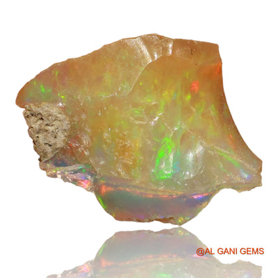 3.00 Cts Natural Ethiopian Fire Opal Loose Gemstone Fancy Rough 13x12x4 mm E-40