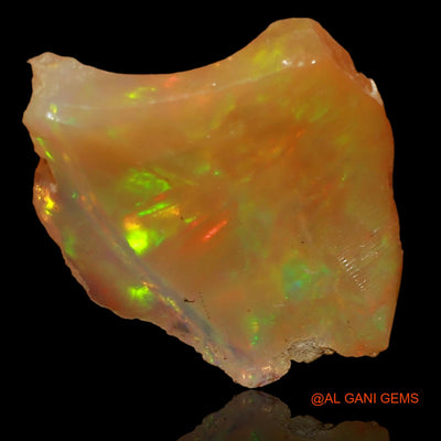 3.00 Cts Natural Ethiopian Fire Opal Loose Gemstone Fancy Rough 13x12x4 mm E-40