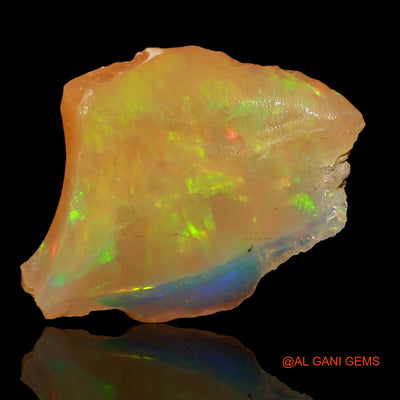 3.00 Cts Natural Ethiopian Fire Opal Loose Gemstone Fancy Rough 13x12x4 mm E-40
