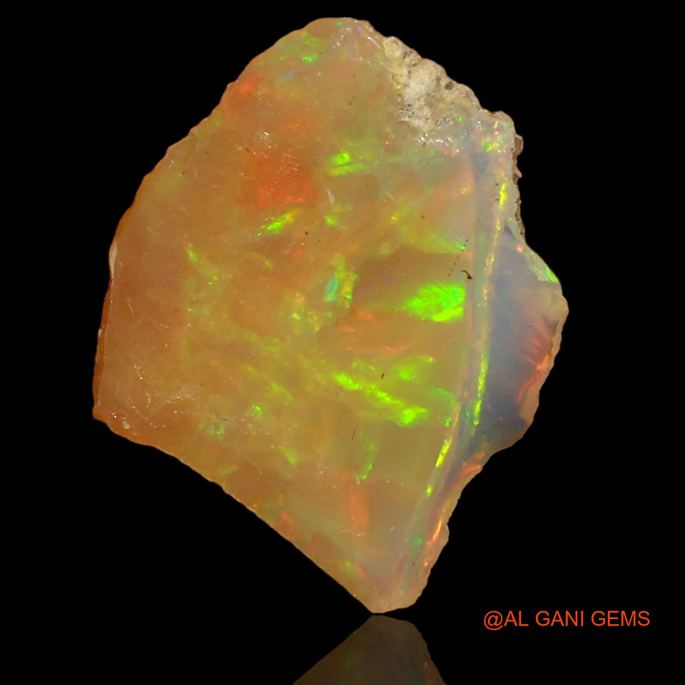 3.00 Cts Natural Ethiopian Fire Opal Loose Gemstone Fancy Rough 13x12x4 mm E-40