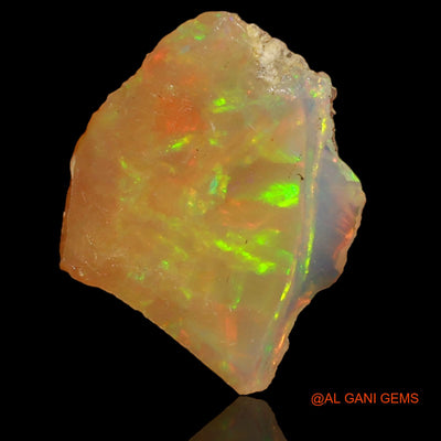 3.00 Cts Natural Ethiopian Fire Opal Loose Gemstone Fancy Rough 13x12x4 mm E-40