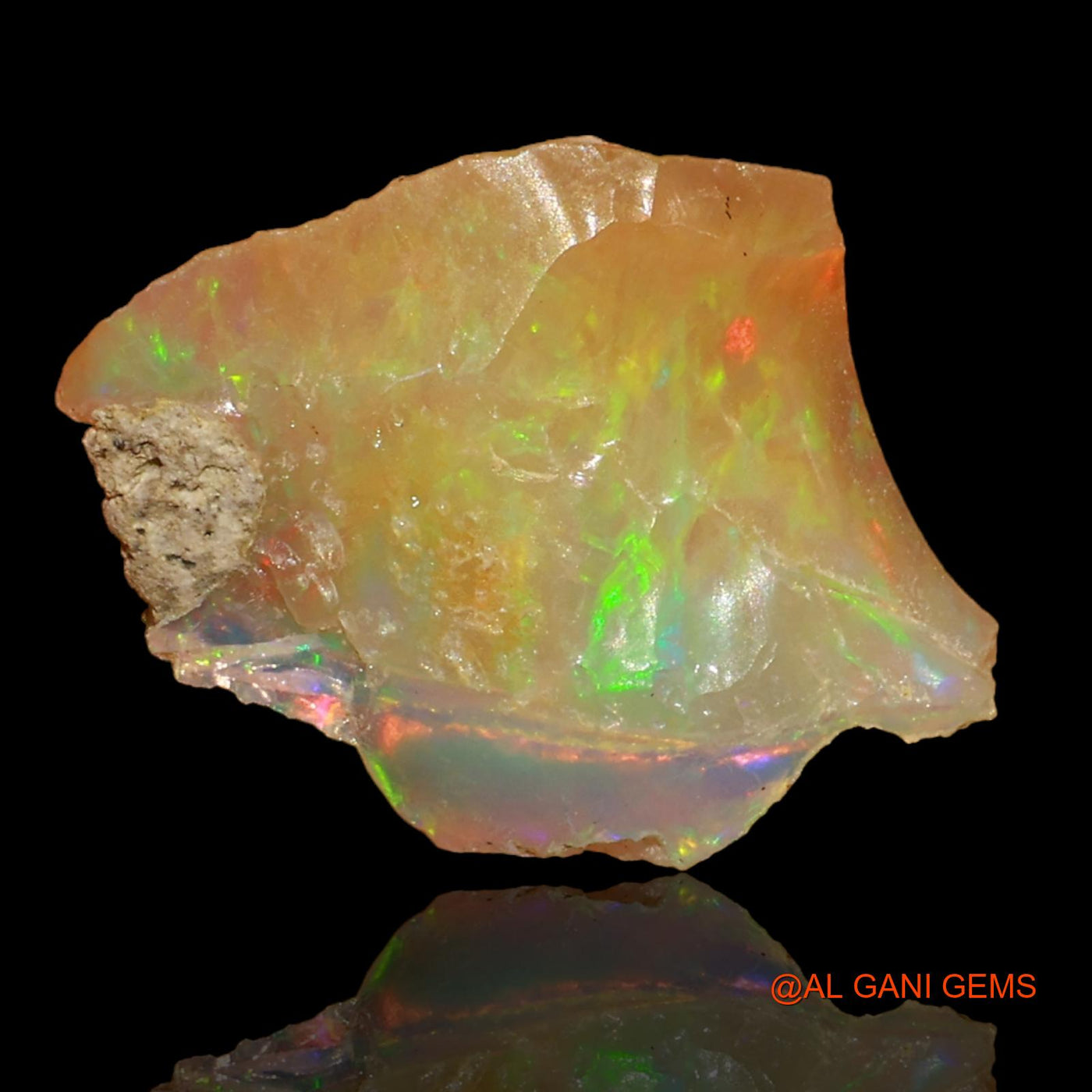 3.00 Cts Natural Ethiopian Fire Opal Loose Gemstone Fancy Rough 13x12x4 mm E-40