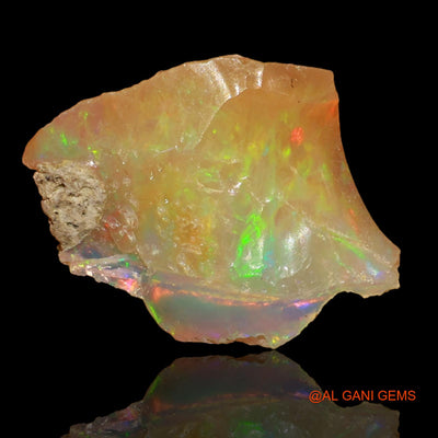 3.00 Cts Natural Ethiopian Fire Opal Loose Gemstone Fancy Rough 13x12x4 mm E-40