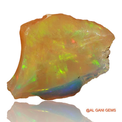 3.00 Cts Natural Ethiopian Fire Opal Loose Gemstone Fancy Rough 13x12x4 mm E-40