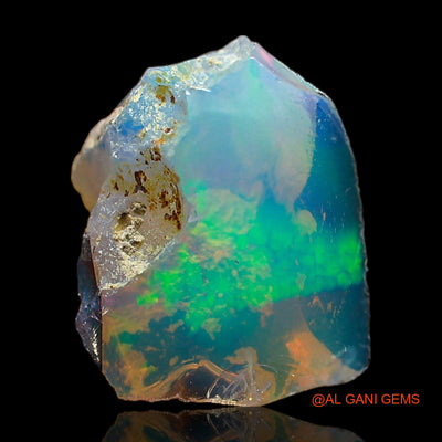 2.00 Cts Natural Ethiopian Fire Opal Loose Gemstone Fancy Rough 12x10x7 mm E-410