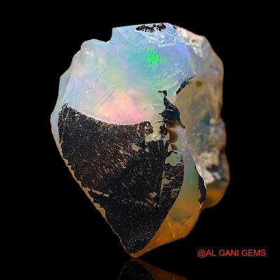 2.00 Cts Natural Ethiopian Fire Opal Loose Gemstone Fancy Rough 12x10x7 mm E-410