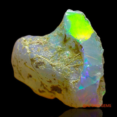 4.00 Cts Natural Ethiopian Fire Opal Loose Gemstone Fancy Rough 12x11x8 mm E-412