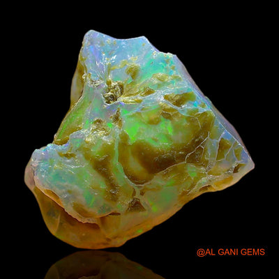 4.00 Cts Natural Ethiopian Fire Opal Loose Gemstone Fancy Rough 12x11x8 mm E-412