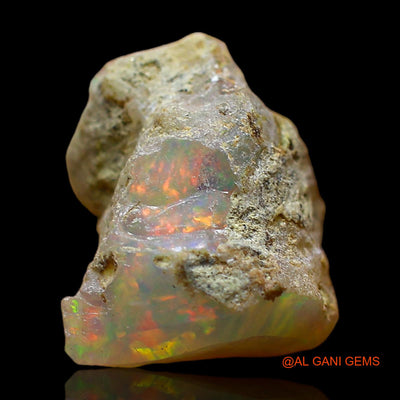 5.00 Cts Unheated Ethiopian Fire Opal Loose Gemstone Fancy Rough Natural 12x11x9 mm E-413