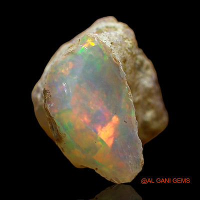 5.00 Cts Unheated Ethiopian Fire Opal Loose Gemstone Fancy Rough Natural 12x11x9 mm E-413