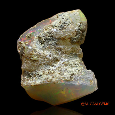 5.00 Cts Unheated Ethiopian Fire Opal Loose Gemstone Fancy Rough Natural 12x11x9 mm E-413