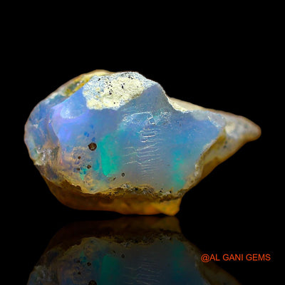 4.00 Cts Natural Ethiopian Fire Opal Loose Gemstone Fancy Rough 13x12x9 mm E-414