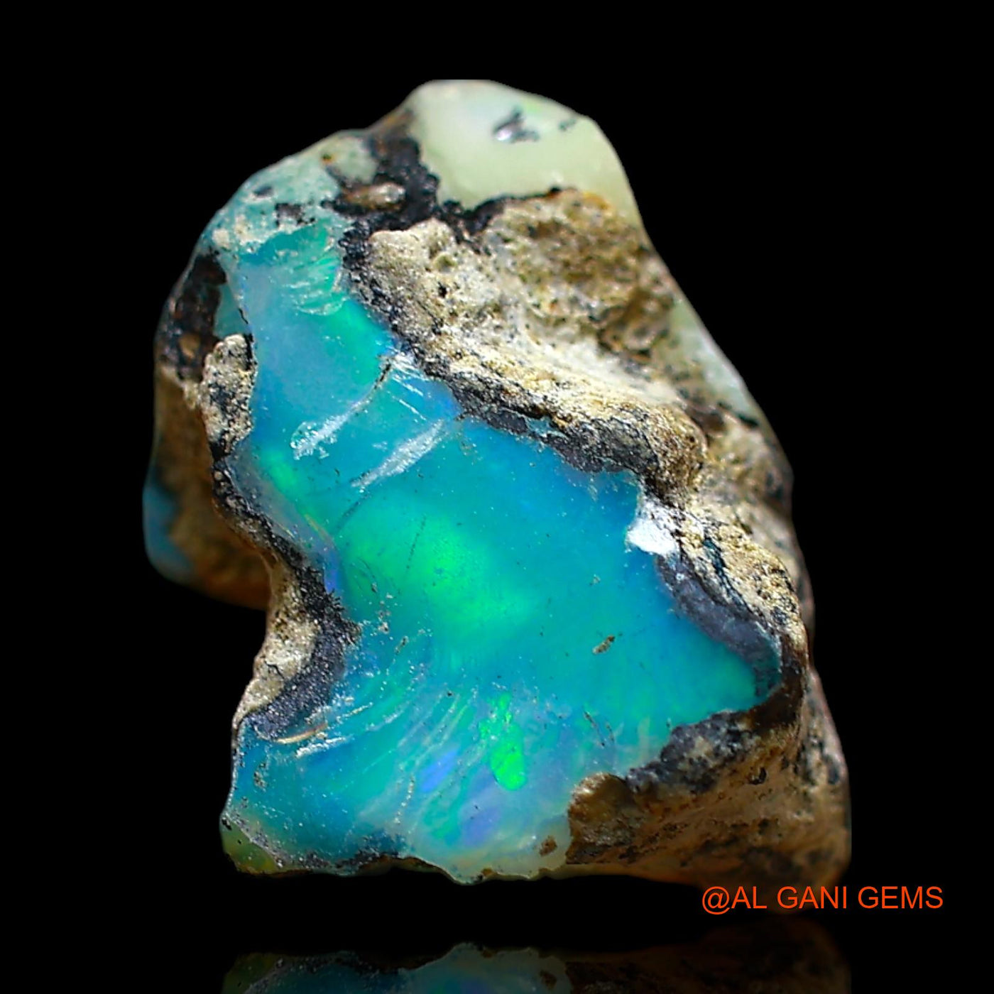 5.00 Cts Natural Ethiopian Fire Opal Loose Gemstone Fancy Rough 14x10x8 mm E-415