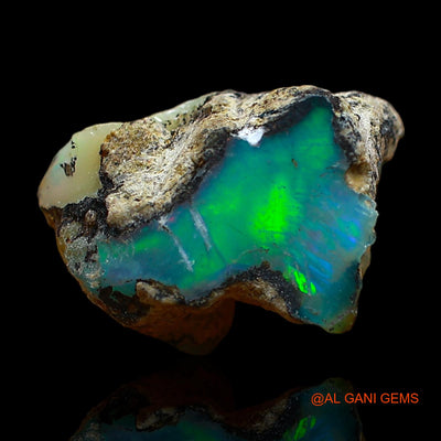 5.00 Cts Natural Ethiopian Fire Opal Loose Gemstone Fancy Rough 14x10x8 mm E-415