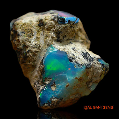 5.00 Cts Natural Ethiopian Fire Opal Loose Gemstone Fancy Rough 14x10x8 mm E-415