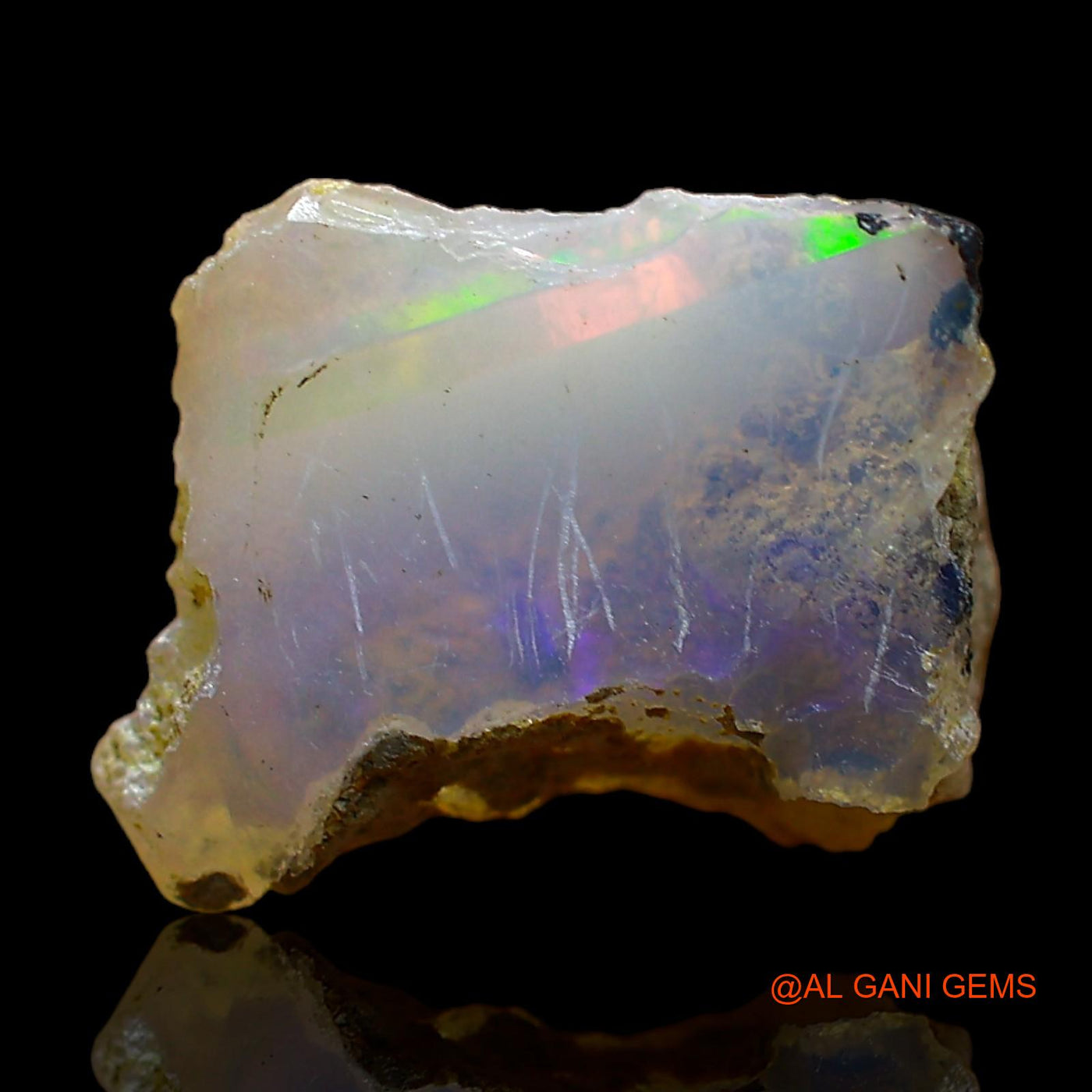 3.00 Cts Natural Ethiopian Fire Opal Fancy Rough Loose Gemstone For Jewelry 13x10x7 mm E-416