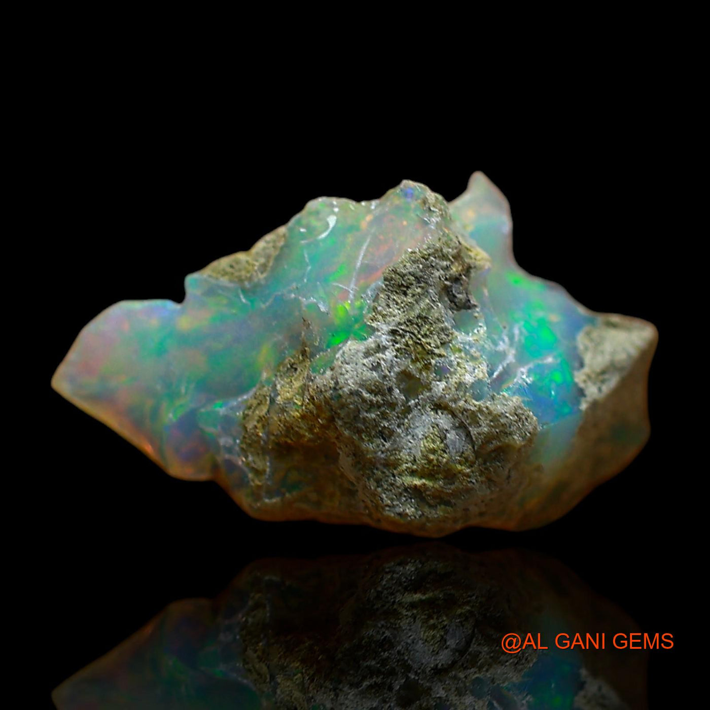 3.00 Cts Natural Ethiopian Fire Opal Loose Gemstone Fancy Rough 16x9x8 mm E-417