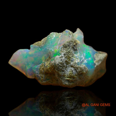 3.00 Cts Natural Ethiopian Fire Opal Loose Gemstone Fancy Rough 16x9x8 mm E-417