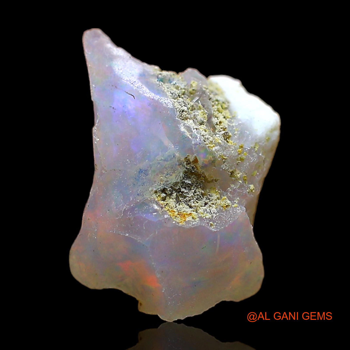 3.00 Cts Natural Ethiopian Fire Opal Loose Gemstone Fancy Rough 12x11x8 mm E-418