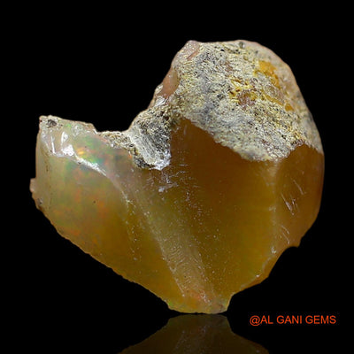 Natural Untreated Fire Opal Loose Gemstone Fancy Rough From Ethiopia 4.00 Cts 13x11x7 mm E-419