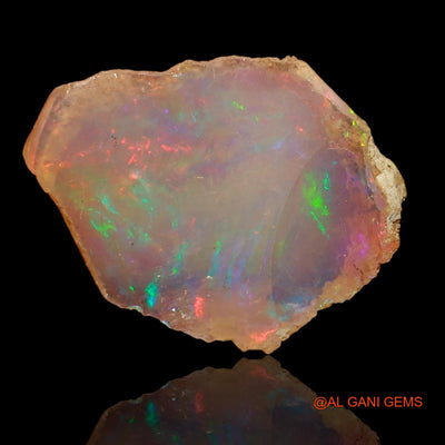2.00 Cts Natural Ethiopian Fire Opal Loose Gemstone Fancy Rough 16x13x4 mm E-41