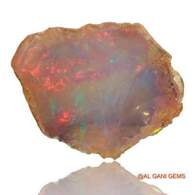 2.00 Cts Natural Ethiopian Fire Opal Loose Gemstone Fancy Rough 16x13x4 mm E-41