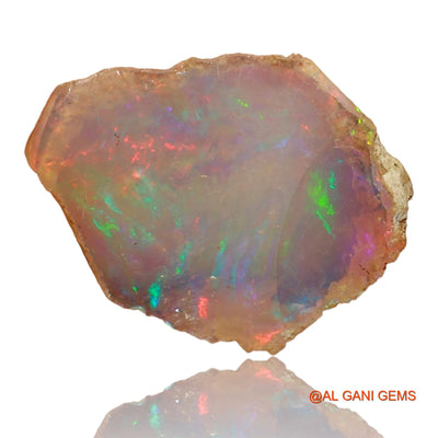 2.00 Cts Natural Ethiopian Fire Opal Loose Gemstone Fancy Rough 16x13x4 mm E-41