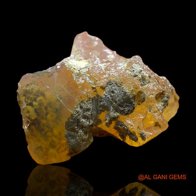 4.00 Cts Natural Ethiopian Fire Opal Loose Gemstone Fancy Rough 14x12x7 mm E-420