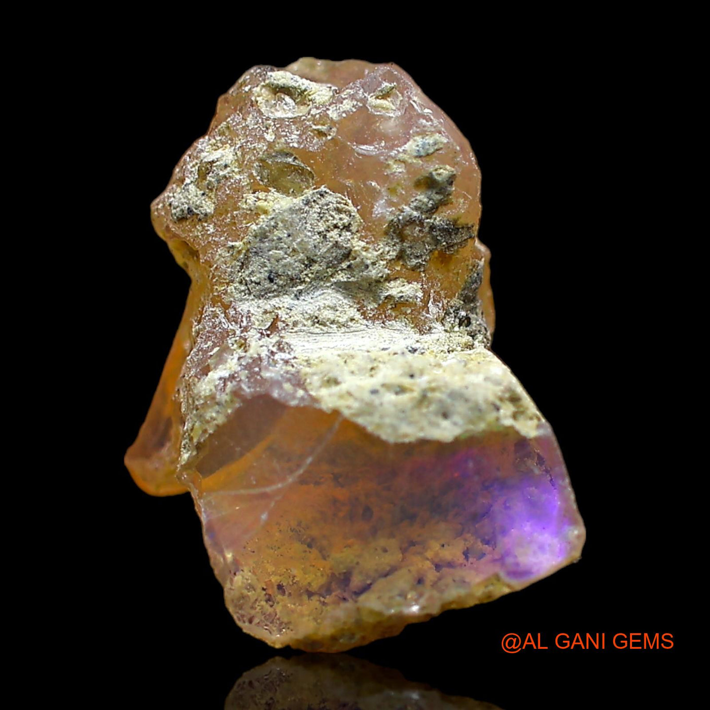4.00 Cts Natural Ethiopian Fire Opal Loose Gemstone Fancy Rough 14x12x7 mm E-420