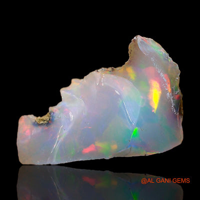 Natural Fire Opal Gemstone 4.00 Cts Loose Fancy Rough From Ethiopia 15x10x7 mm E-421