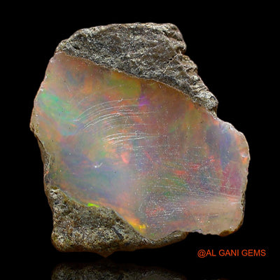 2.00 Cts Natural Ethiopian Fire Opal Loose Gemstone Fancy Rough 13x12x4 mm E-422