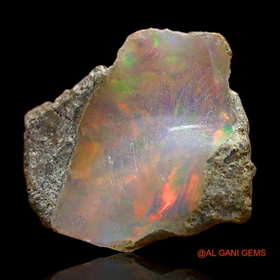 2.00 Cts Natural Ethiopian Fire Opal Loose Gemstone Fancy Rough 13x12x4 mm E-422