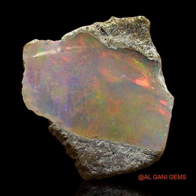 2.00 Cts Natural Ethiopian Fire Opal Loose Gemstone Fancy Rough 13x12x4 mm E-422