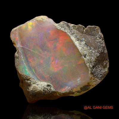 2.00 Cts Natural Ethiopian Fire Opal Loose Gemstone Fancy Rough 13x12x4 mm E-422